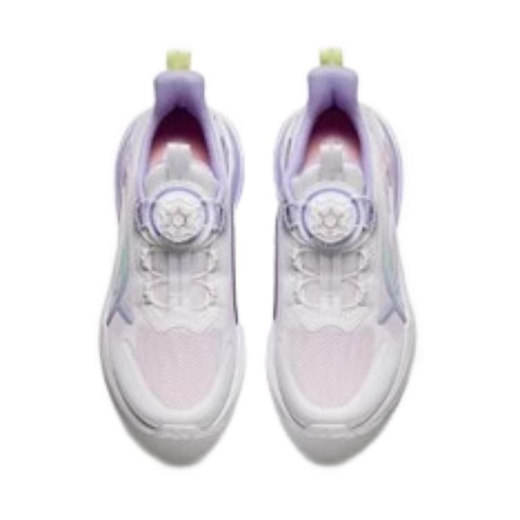 Anta Comfortable Versatile Shock Absorbing Durable Low Top Kids Running Shoes Kids Running Shoes White Purple Pink A322425541-3