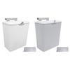 9L Kitchen Trash Can Wall Mounted with Lid Hanging Cabinet Door Trash Can for Kitchen Bathroom
