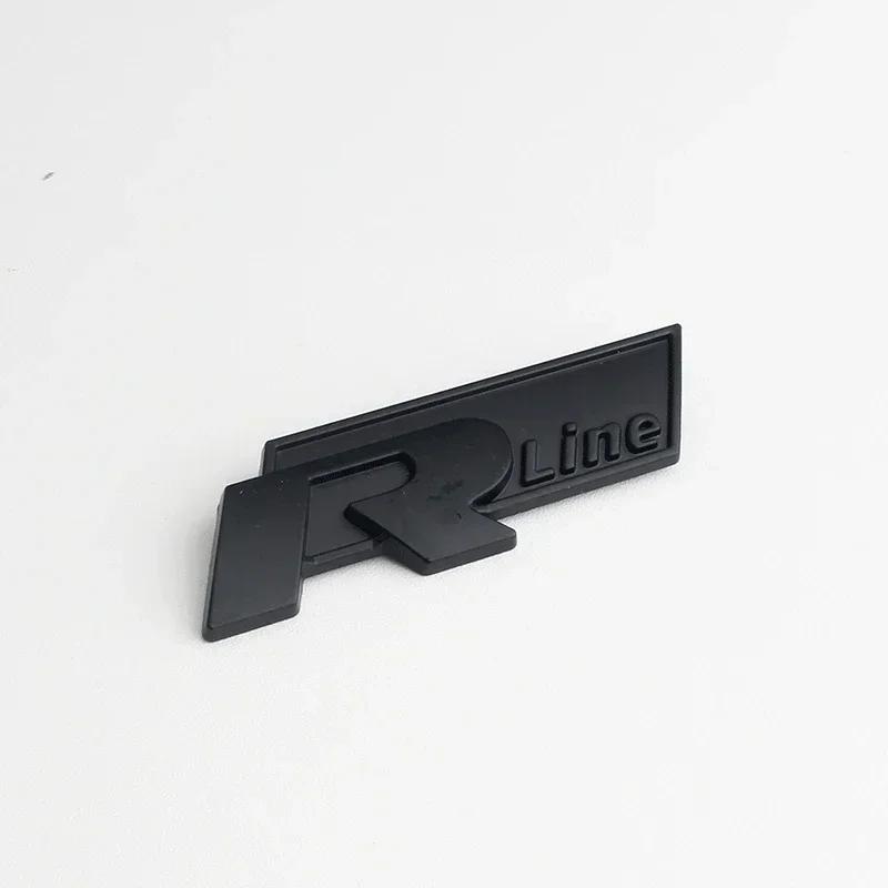 Car Front Grille Emblem for Rline Polo Passat B5 B7 Golf 3 4 5 Jetta Touareg Beetle Tail Trunk Fender Badge Sticker