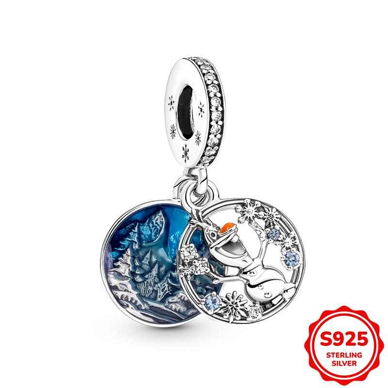 Charms Silver 925 Pendant Beads Fits 3mm Bracelet Bangle Necklace For Women Luxury DIY Jewelry Making Fine Gifts