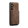 Чехол для Samsung Galaxy S24 FE JEEHOOD J02 Съемный 2-в-1 Чехол для телефона из ТПУ с кожаным покрытием, с подставкой и кошельком на молнии