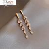 Блестящие циркониевые кисточки в форме листа золотые серьги цвета для женщин новые модные украшения свадебная вечеринка необычные женские роскошные серьги