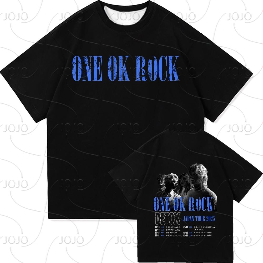 One Ok Rock DETOX Tour 2025 TShirt Fashion Men/women Clothing Vintage Harajuku Quick Drying Clothes Punk T-Shirts
