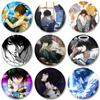 32/44/58mm  Anime Figure L Pin for Backpacks Clothes Decor Round Plastic Death Note Brooches Creative Cartoon Badge Gifts