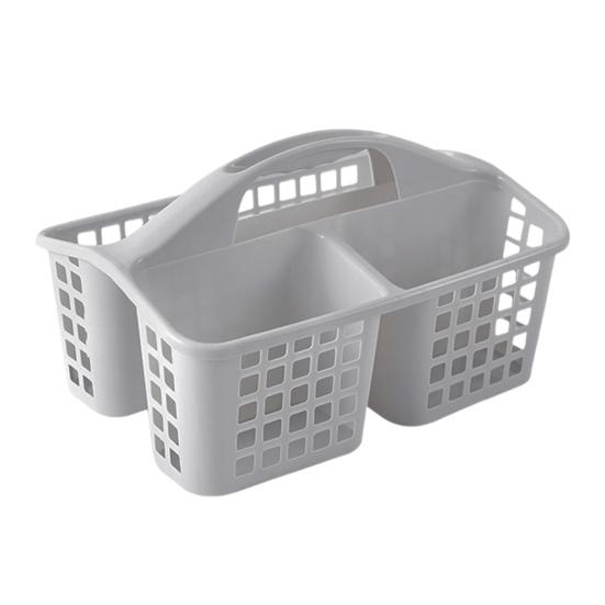 Yousheng Bathroom Storage Basket Divided Grid Design Large Capacity PP Plastic Portable Hollow Home Organizer