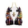 Black Cat Sun Catcher 2D Acrylic Hanging Decoration Stained Glass Style Multicolor Cat Decoration for Room Window Balcony