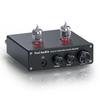 Fosi Audio BOX X4 Фонокорректор и Усилитель для наушников, лампа 6J1, для MM-проигрывателей, с регулировкой громкости/низких/высоких частот, Hi-Fi Предусилитель, Черный