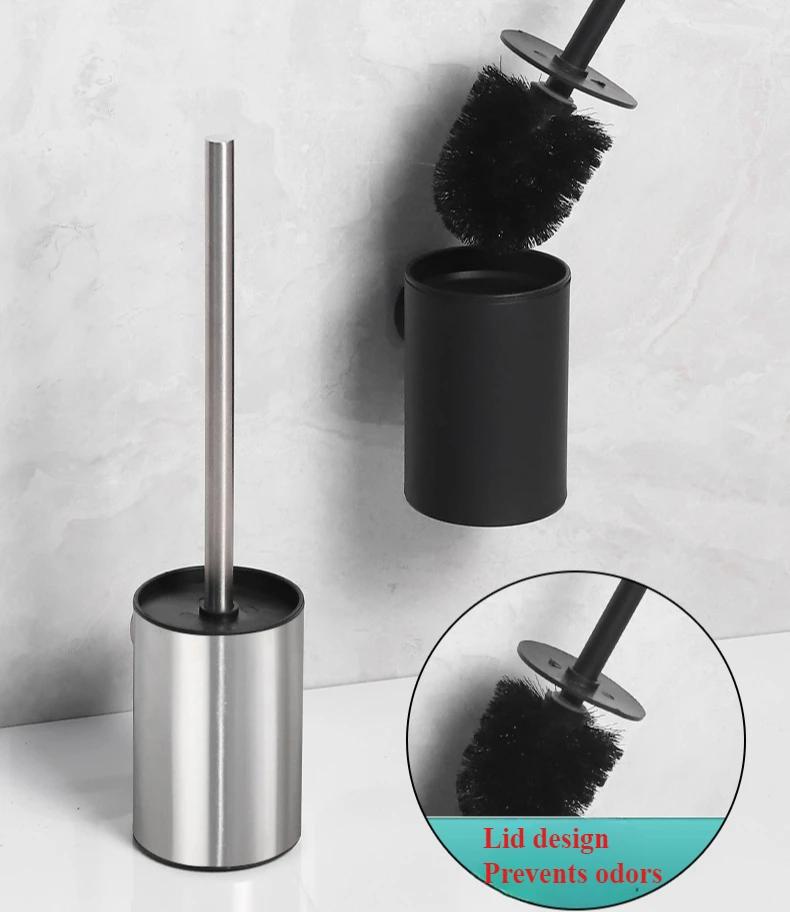 Инструмент для чистки туалета без мертвых углов, щетка для настенного монтажа, неперфорированные бытовые инструменты для чистки ванной комнаты, аксессуары для ванной комнаты