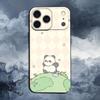 Мультяшный Милый Медведь Панда Чехол Для iPhone 15,17,16,12,14,13,11,Plus,Pro Max,XS,X,Mini,8,7,XR,SE,Мягкий Силикон Черный
