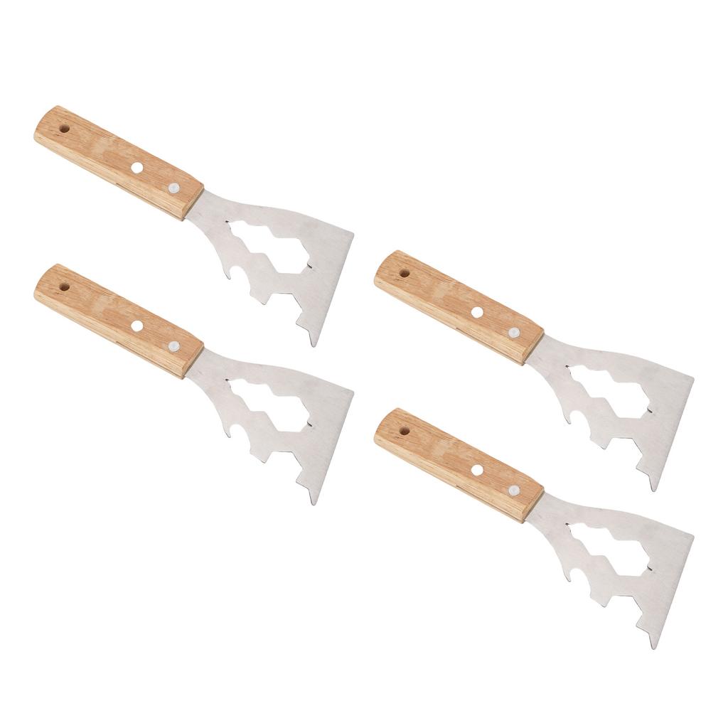 Paint Scraper 10 In 1 Design Multifunctional Ergonomic Wooden Handle Portable Metal Painting