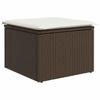 Garden Sofa Set with Cushions 8 pcs Brown Poly Rattan