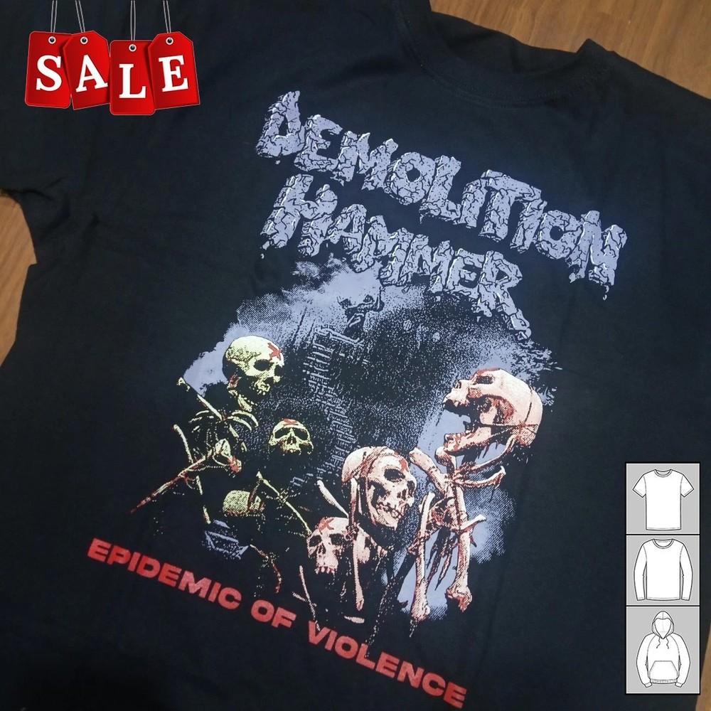 New emolition Hammer Epidemic Of Violence Gift For Fans Unisex S5XL Shirt LL662 Unisex T-Shirt