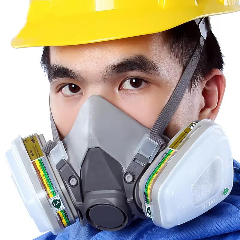 Оригинальный респиратор 6200, многоразовая полумаска для защиты от газов с фильтрами 6001 6006, защитные очки для покраски, распыления, полировки, рабочая безопасность