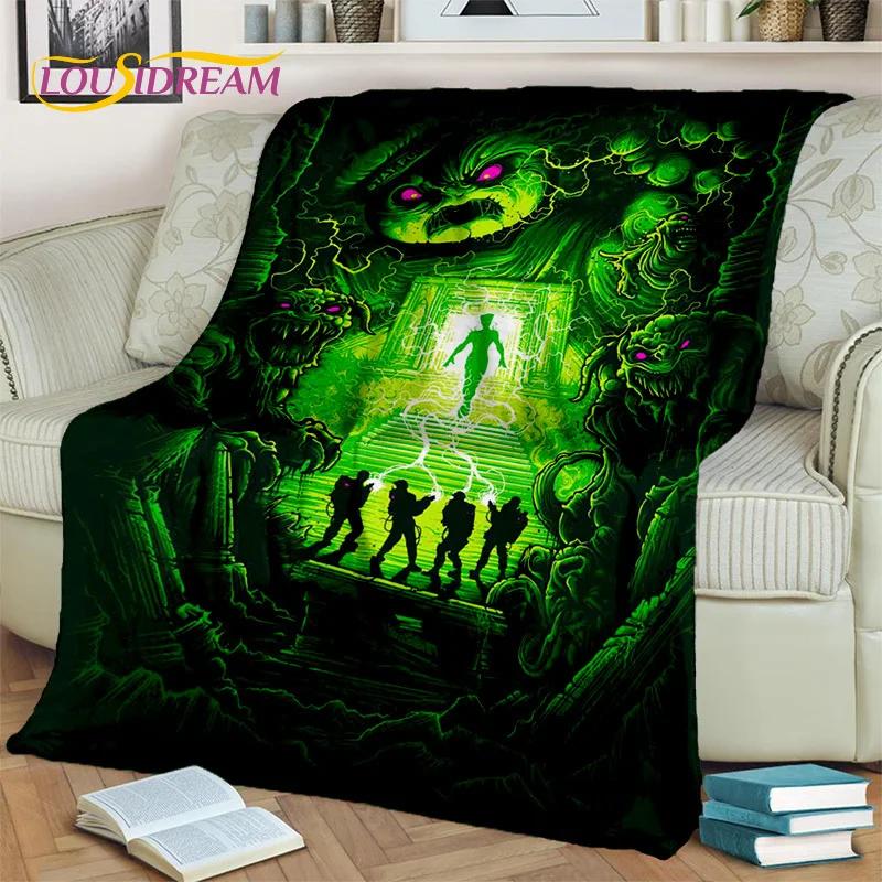 Одеяло G-Ghostbusters с героями мультфильмов, мягкое фланелевое одеяло для дома, спальни, кровати, дивана, пикника, офиса, пешего туризма, отдыха, сна, подарок