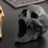 Статуэтка готического черепа, 3D-печатная модель человеческой головы для домашнего декора, статуэтки на Хэллоуин, модель черепа для книжной полки и рабочего стола