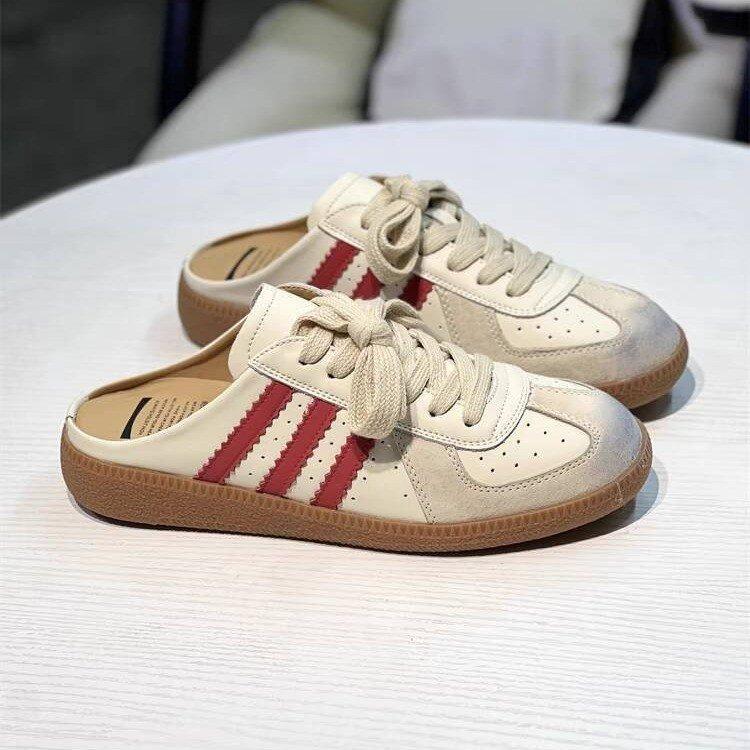 Ретро старые полированные туфли-полусапожки с плоской подошвой, женские, новые 2025 года, универсальная верхняя одежда, удобные, без каблука, белые туфли