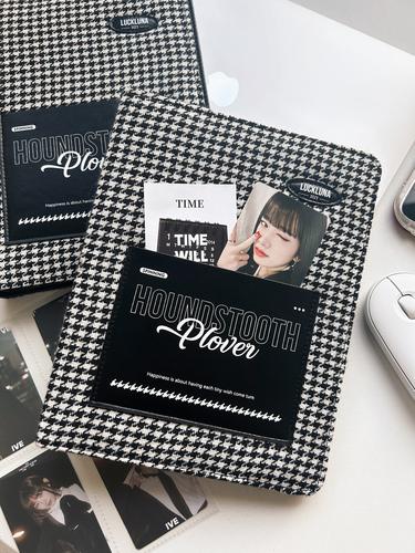 Клетчатая ткань A5 Папка K-pop Фотокарточки Коллекционная книга Хранение фотокарточек айдолов Держатели Альбом Канцелярские товары