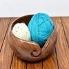 Wooden Yarn Bowl Wool Ball Holder Knitting Bowl Crochet Holder Gifts Showpiece
