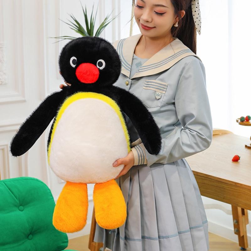 45/60/85 см Пингвин с подвижными суставами Плюшевая игрушка Пингу Кавайный пингвин Мягкая кукла Мультяшное животное Милый Декор для дома Подарок на день рождения ребенку