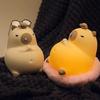 Capybara светодиодный ночник силиконовый перезаряжаемый настольная лампа с регулируемой яркостью USB зарядка подарок на день рождения
