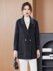 Женское простое зимнее шерстяное пальто в корейском стиле 2025 года - двустороннее, дизайн для миниатюрных