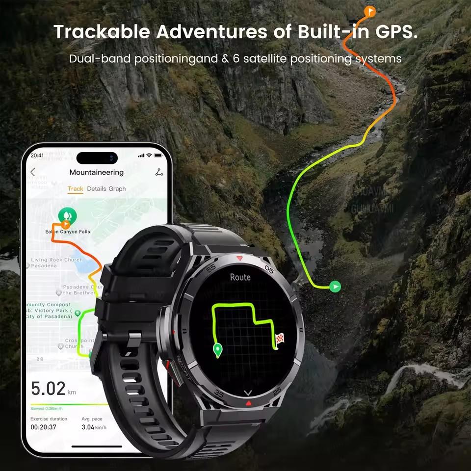 Стильные и прочные умные часы с GPS-трекингом и Bluetooth-звонками