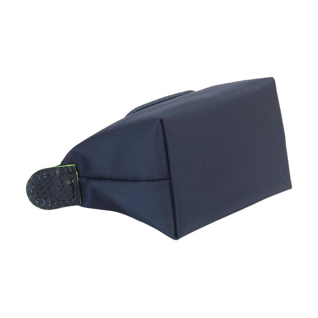New LONGCHAMP Le Pliage Green Canvas With Leather Trim Dumpling Bag Canvas Bag Coin Purse Women's Blue 30016919P68