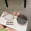 Luxury Fashion Photochromic Myopia Glasses Outdoor Color Changing Sunglasses Unisex Trendy Minus Prescription Diopter Eyeglasses