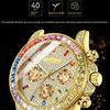 Men's Three Eyed Decorative Plate Business Luxury Fashion Watch Waterproof Calendar Quartz Watch