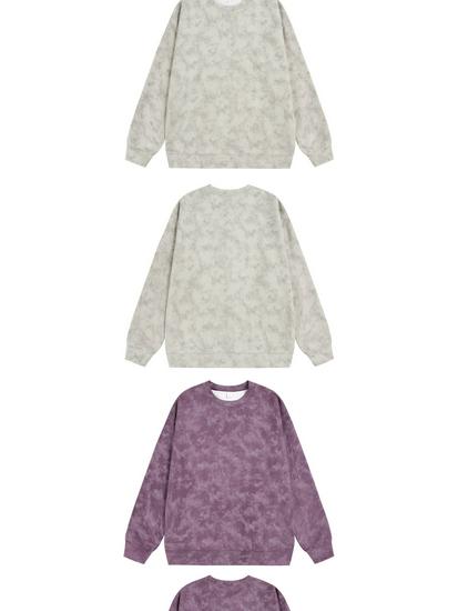 Мужская осенняя повседневная толстовка-куртка с капюшоном, тяжелый вес 360 г, tie-dye, замша, флис, круглый вырез