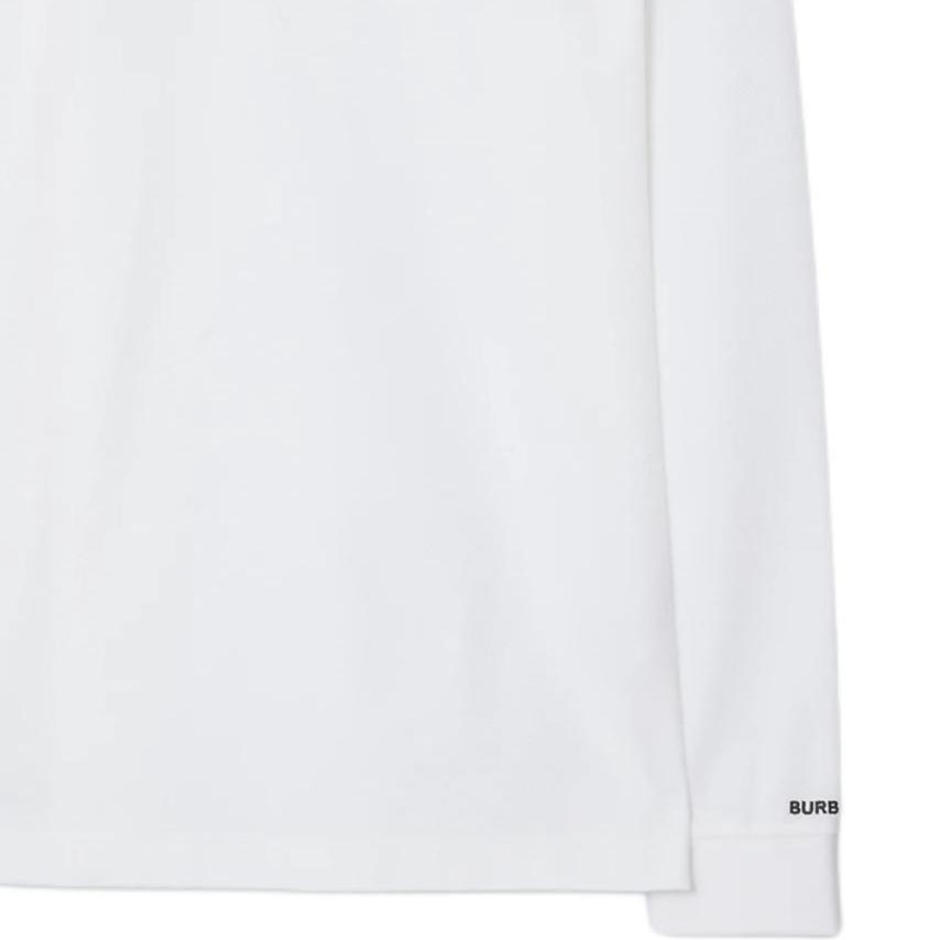 Burberry Polo Shirts Men's White Polo Collar Moderate Straight Fit 81118161