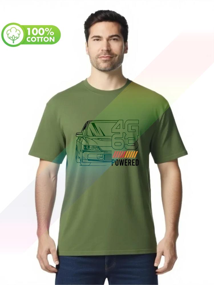 100 cotton round neck heavy weight Unisexs Tshirt Evo 4G63 Tee JDM Tuning Automotive Cars S3XL Tops Tees