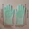 Pet Silicone Gloves Bath Massage Hair Removal Gloves Cat and Dog Bath Brush Anti-scratch Anti-bite Dishwashing Gloves