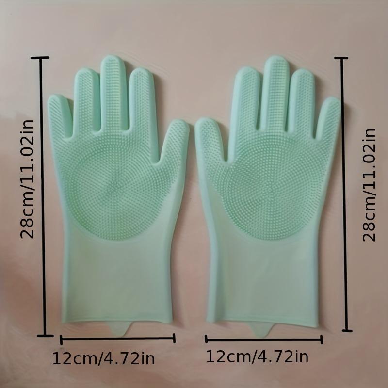 Pet Silicone Gloves Bath Massage Hair Removal Gloves Cat and Dog Bath Brush Anti-scratch Anti-bite Dishwashing Gloves