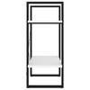 2 Tier Bookshelf White 60 x 30 x 70 cm Engineered Wood