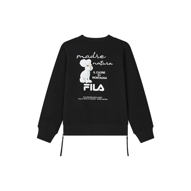 New FILA Sweatshirt Women's Jet Black F11W248202F-BK