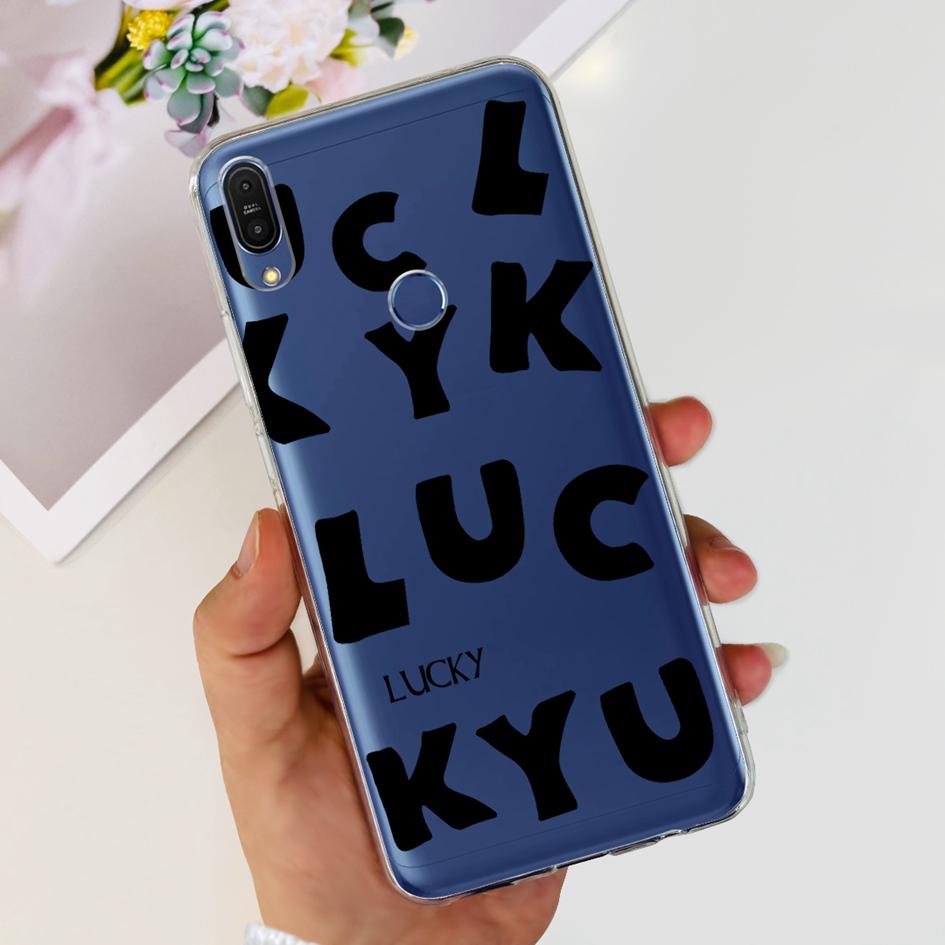 Чехол 5.99" для Asus Zenfone Max Pro (М1) ZB601KL ZB602K Чехол X00TDB Модный узор Прозрачный Мягкий Силикон Fundas Задняя крышка телефона