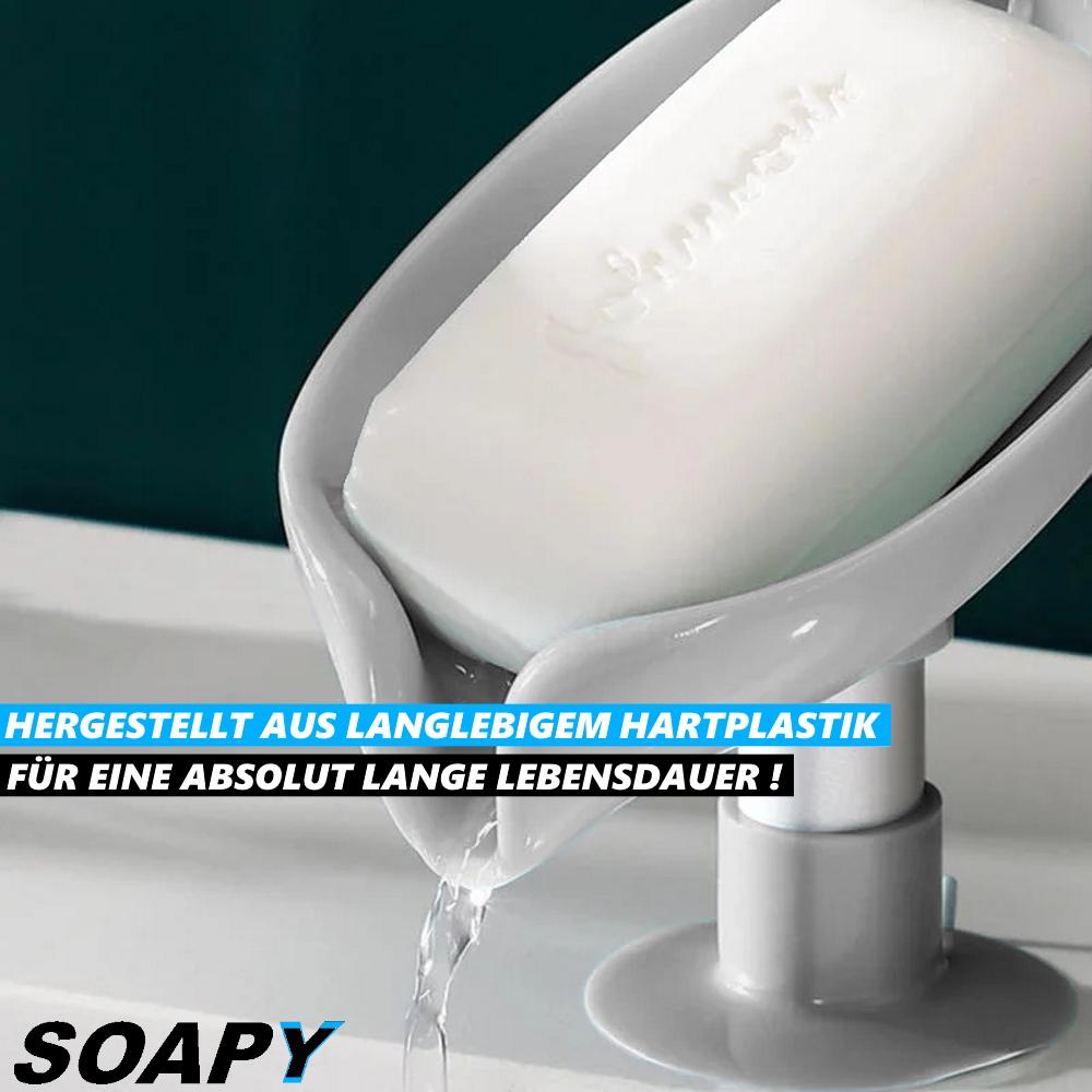 SOAPY Мыльница Дизайн Мыльница Дозатор для мыла Присоска без сверления серый