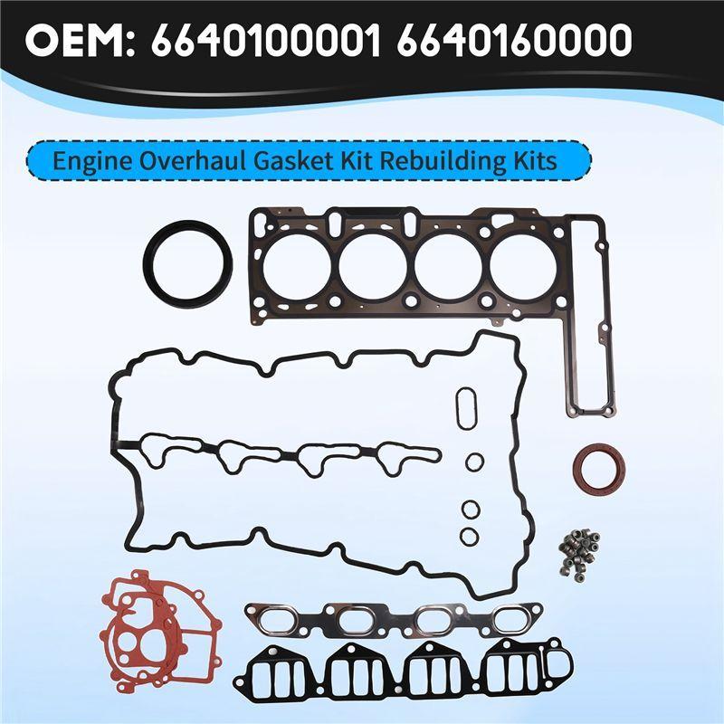 Complete Engine Overhaul Gasket Kit 6640100001/6640160000 Fit Ssangyong Actyon Kyron Rexton 2.0 D20DT Direct Replacement