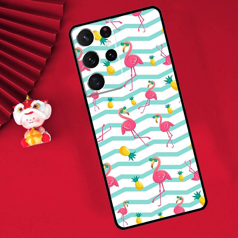 Flamingo Case For Samsung Galaxy S24 Ultra S21 S22 S20 S23 S25 Ultra Plus S9 S10 S25 FE Cover Funda