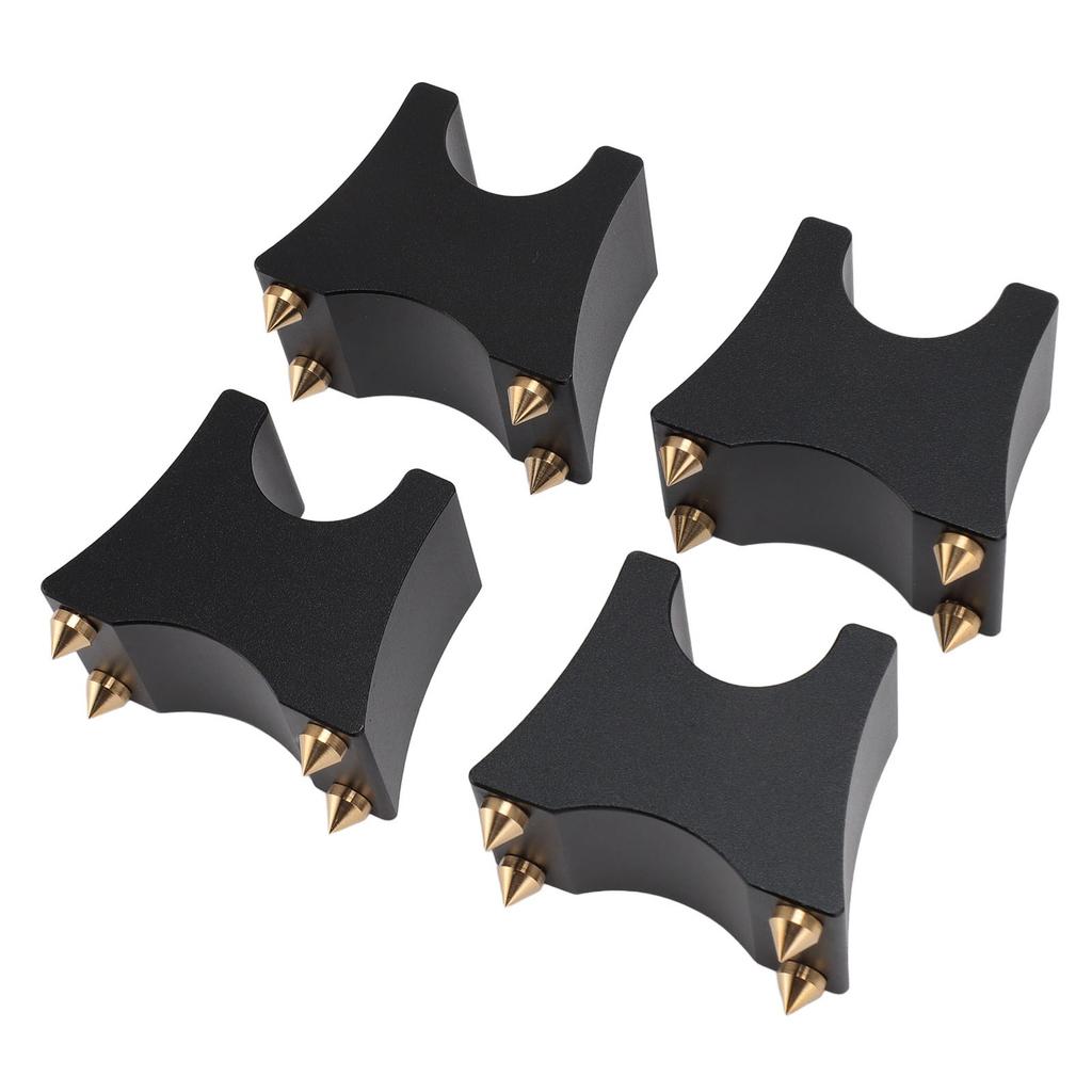 Hi-Fi Кабельные Шипы Подставки Вибропоглощающие Регулируемые из Алюминиевого Сплава Держатели для Hi-Fi Кабелей для Акустических Систем CD DVD Проигрывателей 4 шт