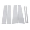 6PCS Chrome Pillar Post Cover Existing Scratches Window Pillar Posts Decal Decorative Trim with Prot