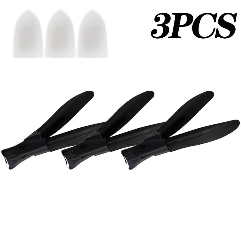 10 шт. Брызгозащитные кусачки для ногтей с большим отверстием, специальные кусачки для толстых и твердых ногтей, набор кусачек для ногтей для домашнего использования