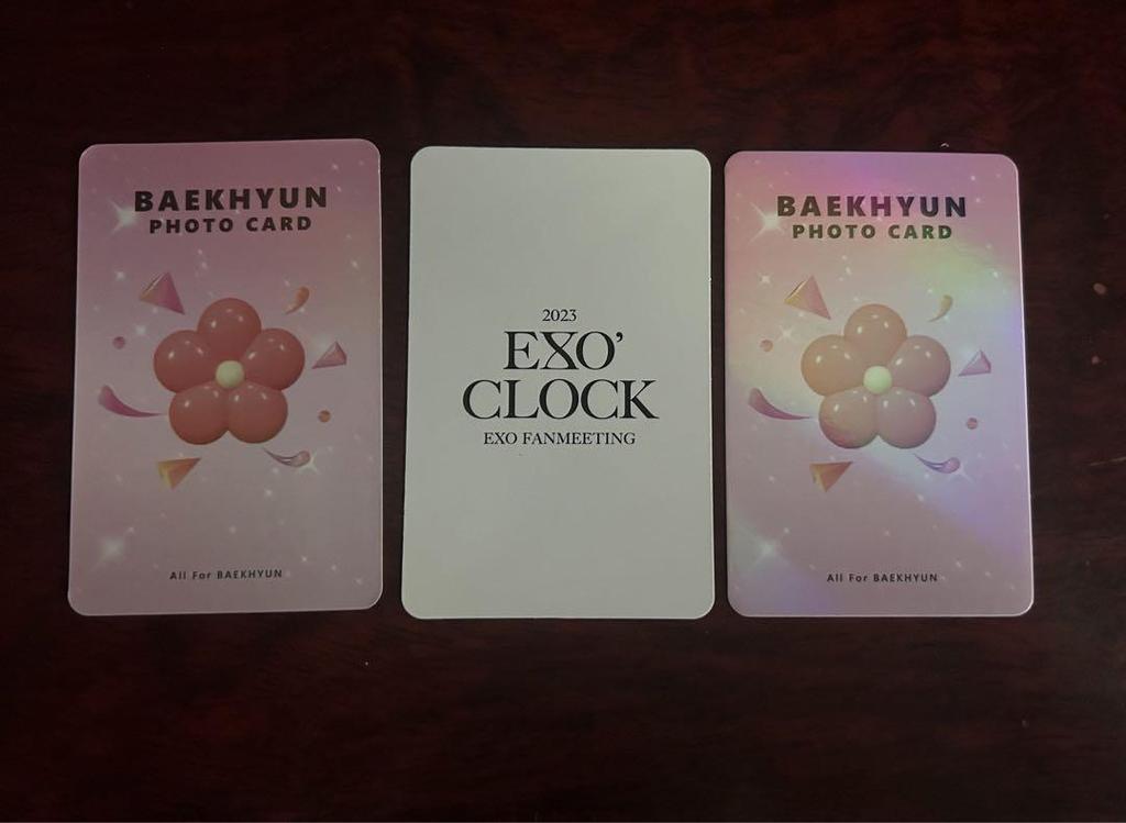 [USED] EXO Baekhyun Clock Trading Card Baekhyun Fan Meeting