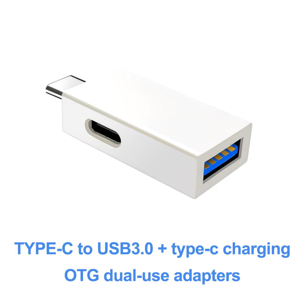 FONKEN Многофункциональный адаптер OTG 2 в 1 с USB-C на USB3.0/USB2.0, зарядный преобразователь типа C для Huawei Samsung