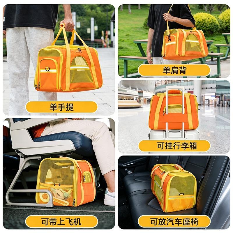 Pet Bag Mesh Breathable Hand-held Cute Travel Dog Walking Backpack Cat Backpack Carrier