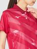 Теннисный воротник игровой пот Quick 62JA1702 Rose M [Mizuno] Одежда, рубашка, впитывающая, сухая, дезодорирующая, красная,