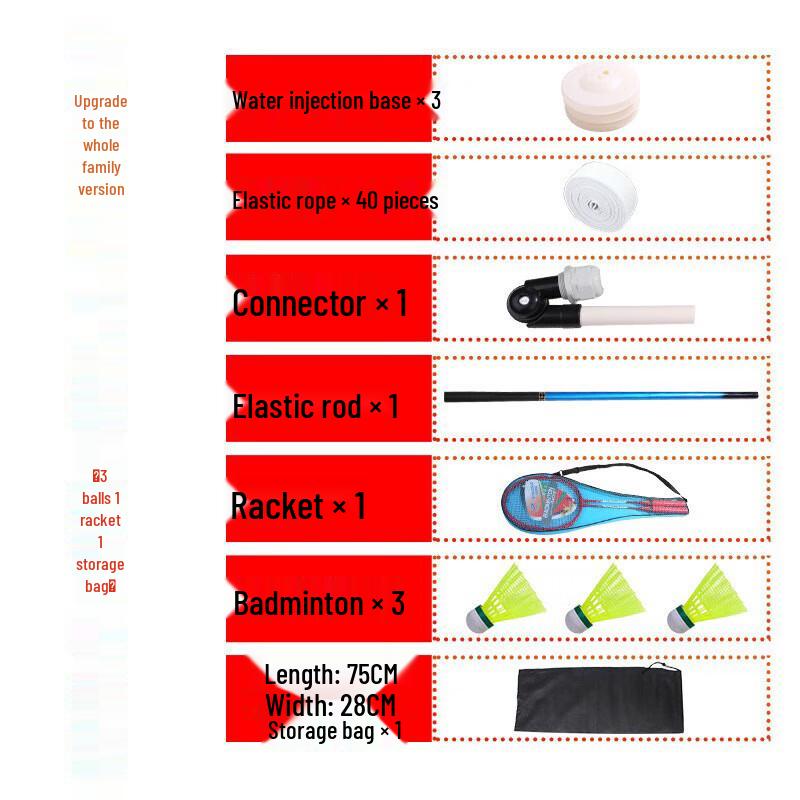Interactive Badminton Rebound Trainer Kit