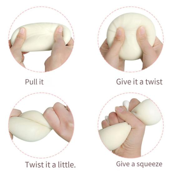 Игрушка-паровая булочка для снятия стресса с имитацией пароварки, мягкая сенсорная игрушка-булочка из ТПЭ, китайская булочка-фиджет