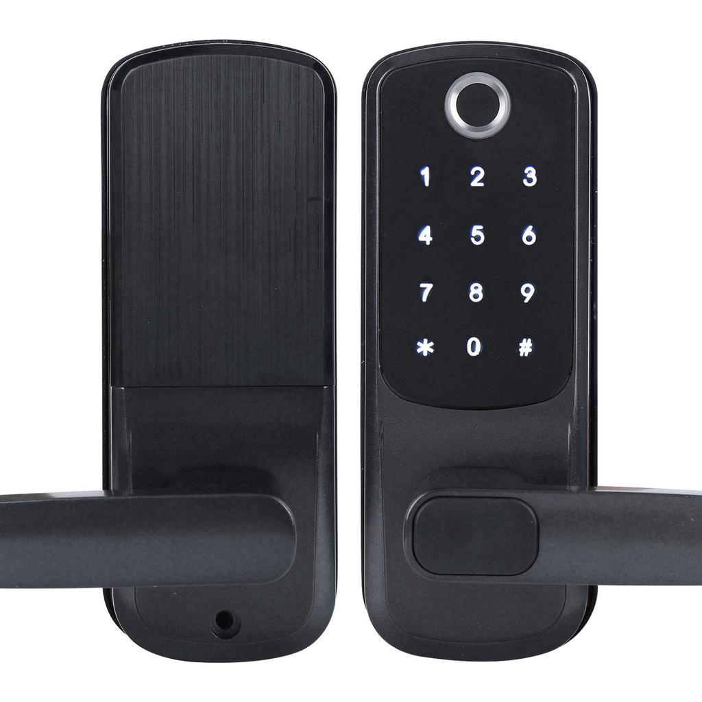 Биометрический дверной замок с отпечатком пальца, Bluetooth-приложение, пароль с механическим ключом для голосового управления